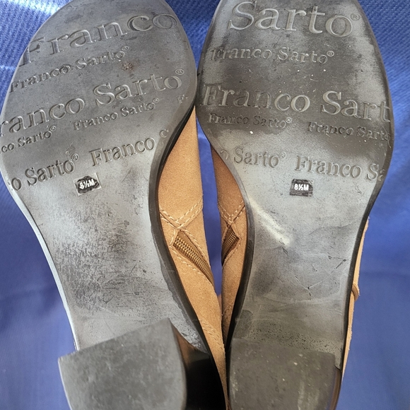 Franco Sarto, women's suede western boots size 8.5 m. - Picture 5 of 11